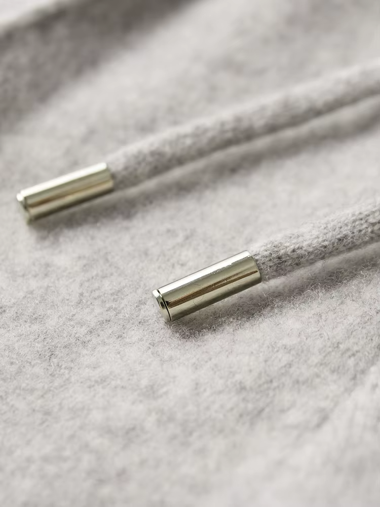 Merino Wool Tracksuit with Knit Texture