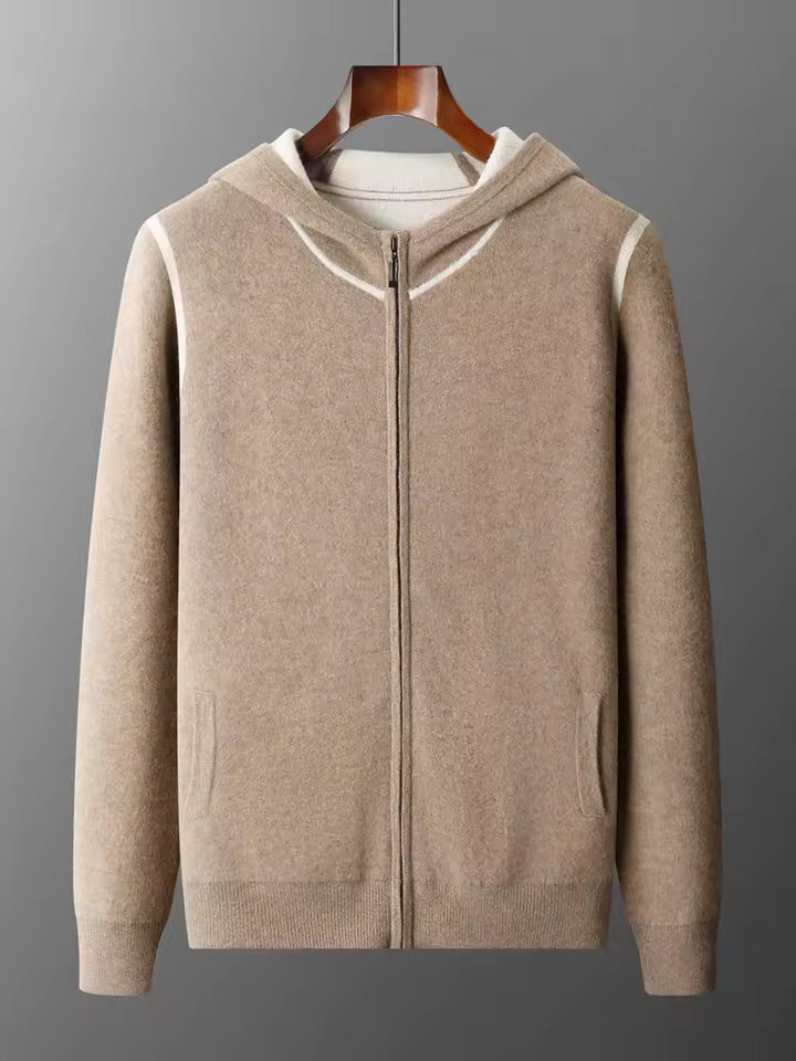 Wool Knit Tracksuit with Refined Finish
