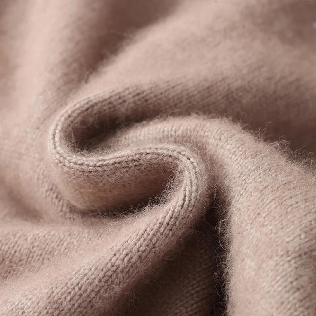 Wool Zip-Up with Structured Knit Texture