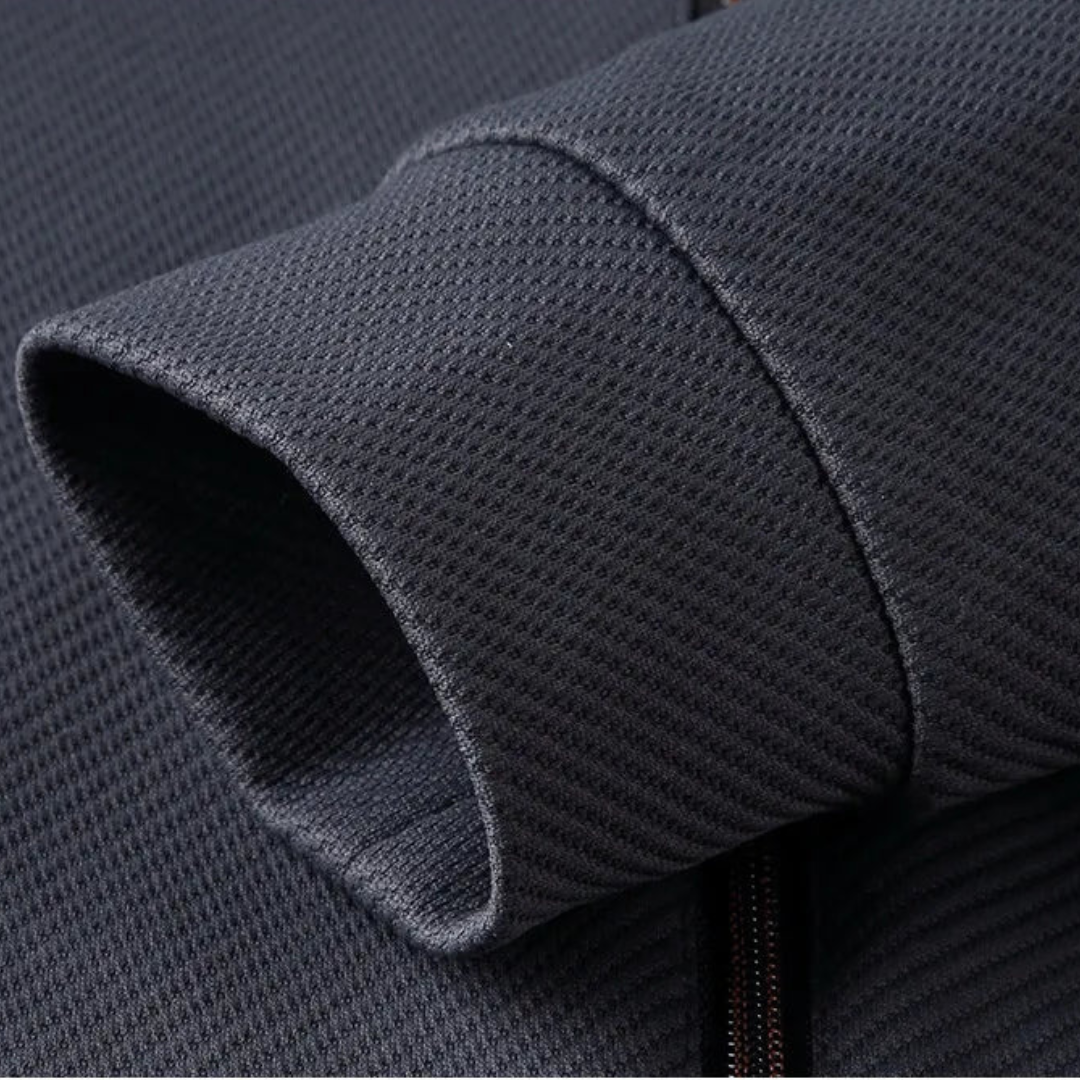 Zip-Up Tracksuit with Knit Finish